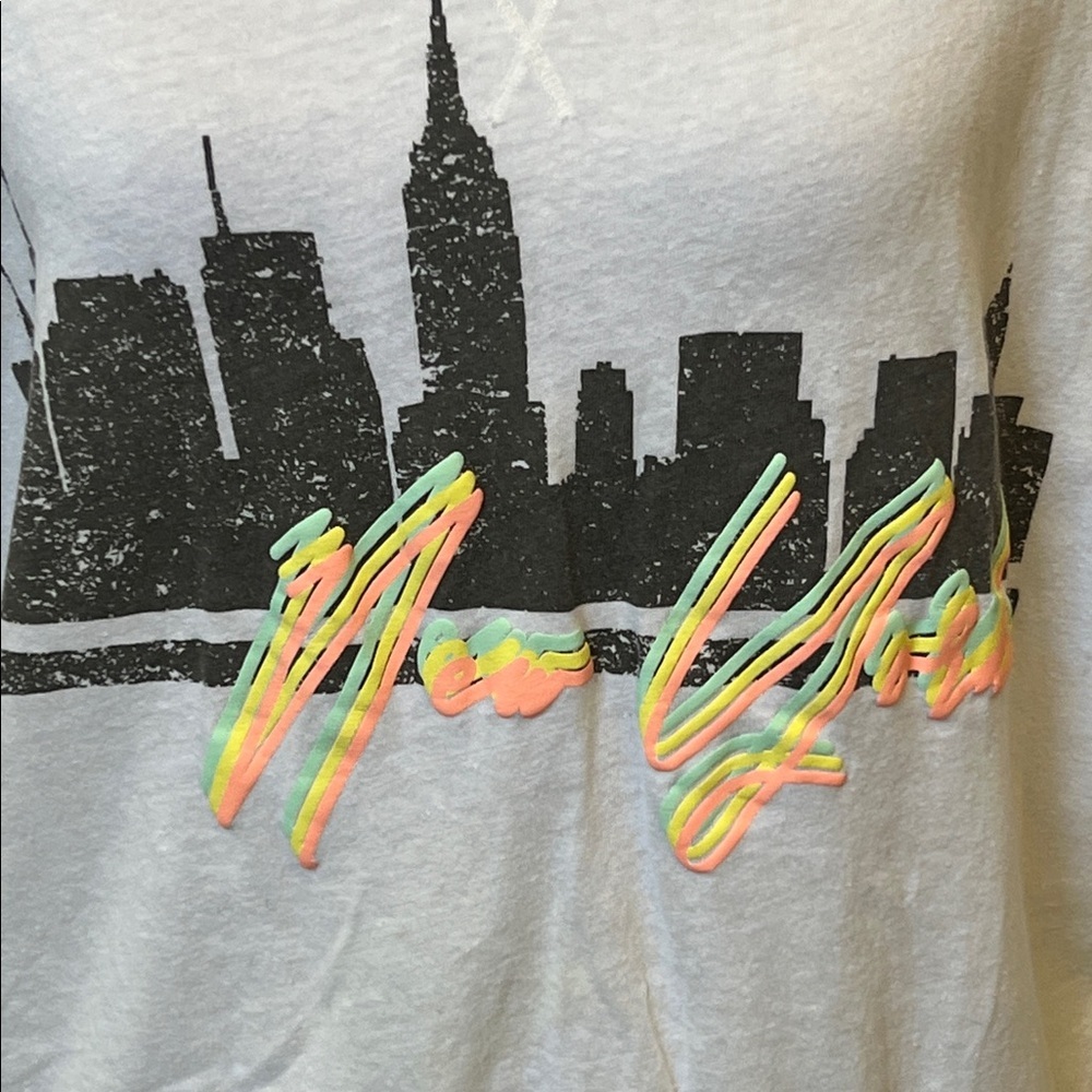 Free People Movement Heat Muscle Tee White Sleeveless Graphic Top Size Medium - Picture 4 of 7